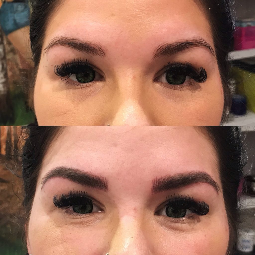 Eyebrow microblading services by Voila
