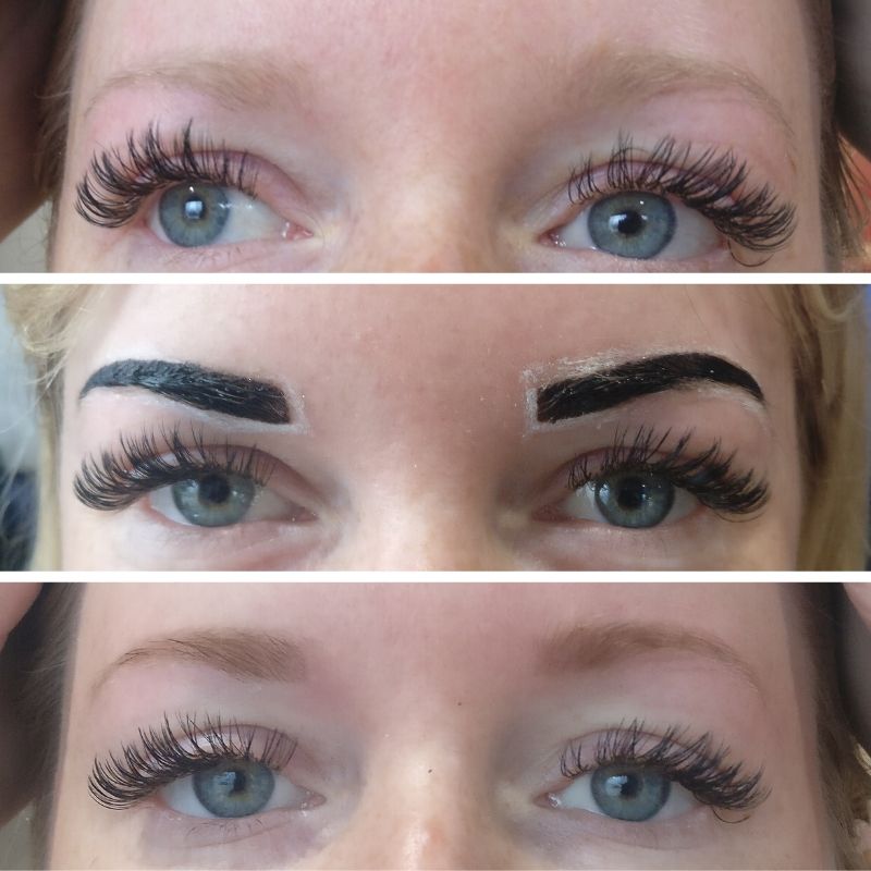 Henna Brows Before and After by Voila