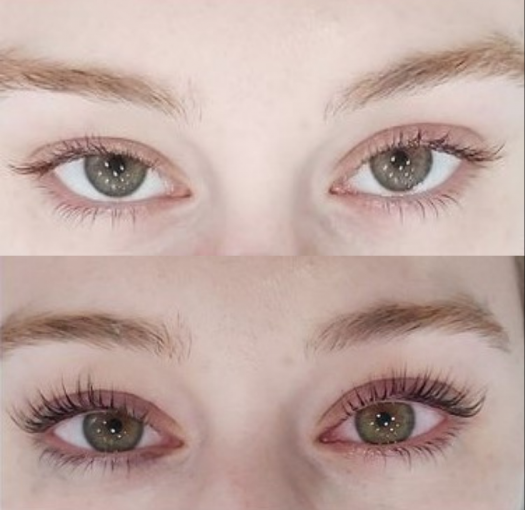 Lash Lift Before and After
