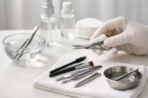 How to Sanitize Brow Tools Properly