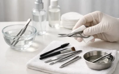 How to Sanitize Brow Tools Properly